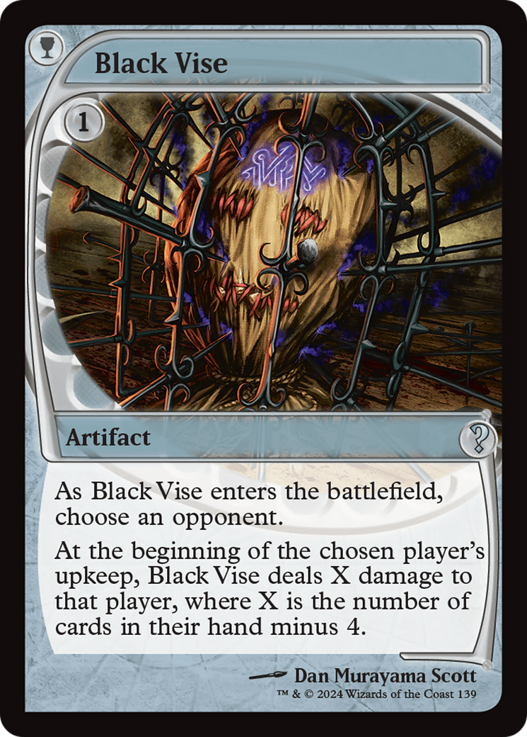 Black Vise (Future Sight) [Mystery Booster 2] | D20 Games