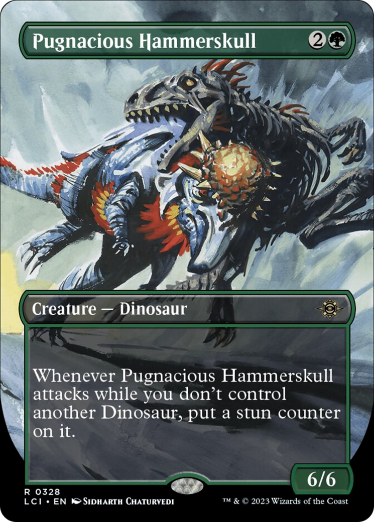 Pugnacious Hammerskull (Borderless) [The Lost Caverns of Ixalan] | D20 Games