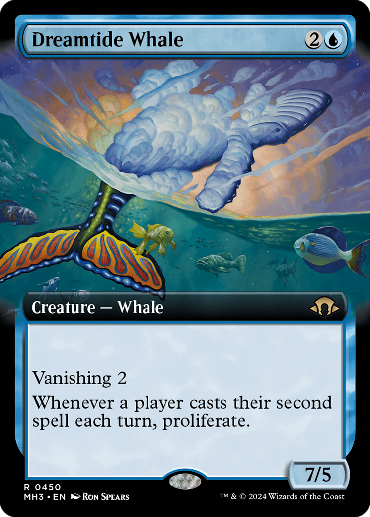 Dreamtide Whale (Extended Art) [Modern Horizons 3] | D20 Games