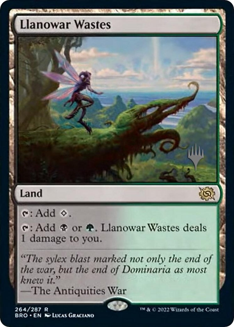 Llanowar Wastes (Promo Pack) [The Brothers' War Promos] | D20 Games