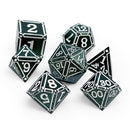 Ironworks - Necromancer Spellbook 7 Piece RPG set Alloy Metal Dice