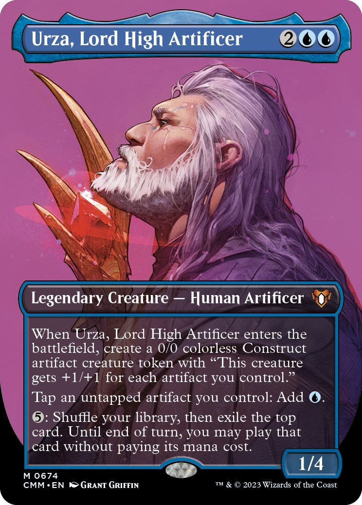 Urza, Lord High Artificer (Borderless Profile) [Commander Masters] | D20 Games