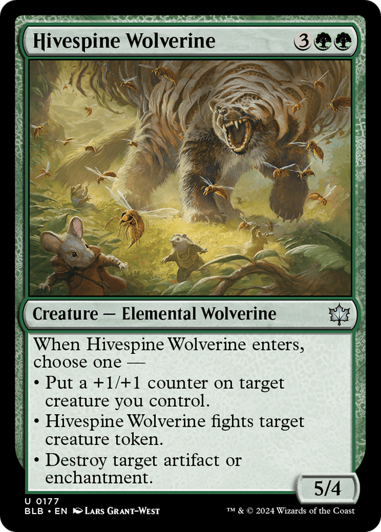 Hivespine Wolverine [Bloomburrow] | D20 Games