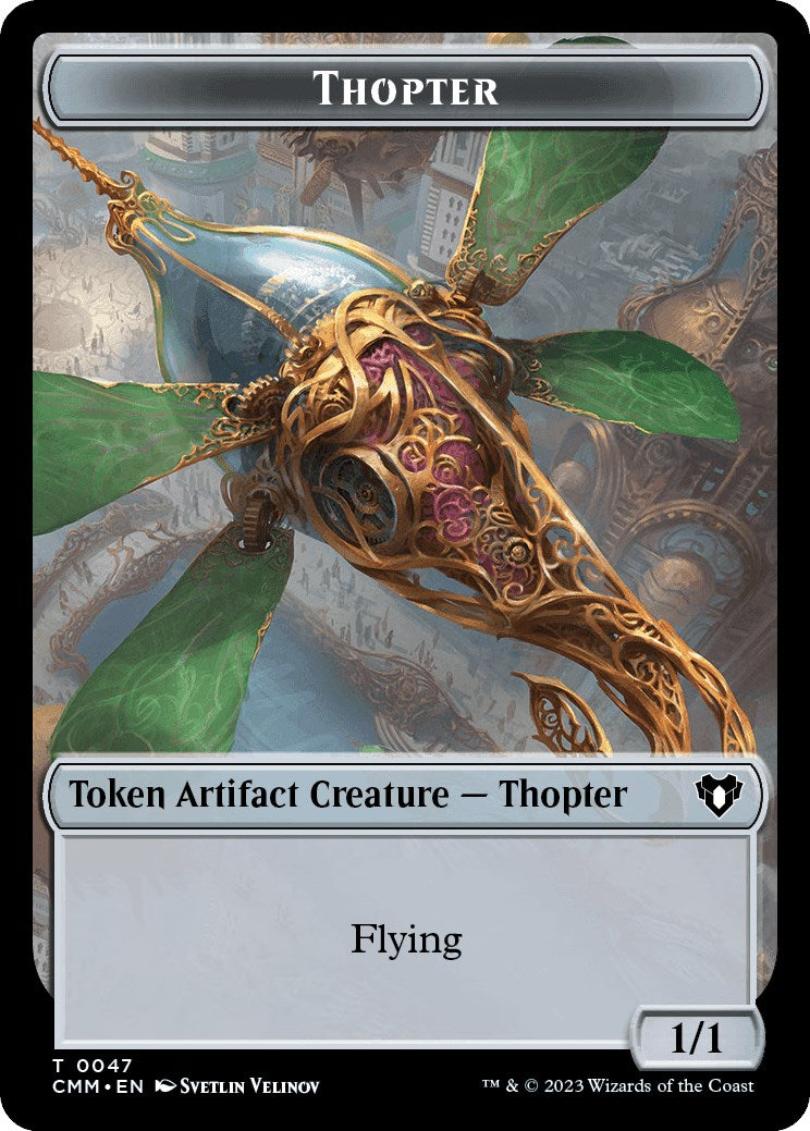 Thopter // Bird Illusion Double-Sided Token [Commander Masters Tokens] | D20 Games