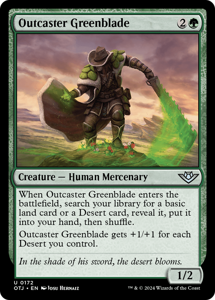 Outcaster Greenblade [Outlaws of Thunder Junction] | D20 Games