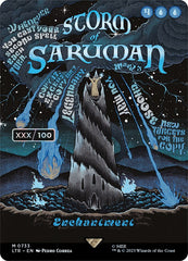 Storm of Saruman (Borderless Poster) (Serialized) [The Lord of the Rings: Tales of Middle-Earth] | D20 Games