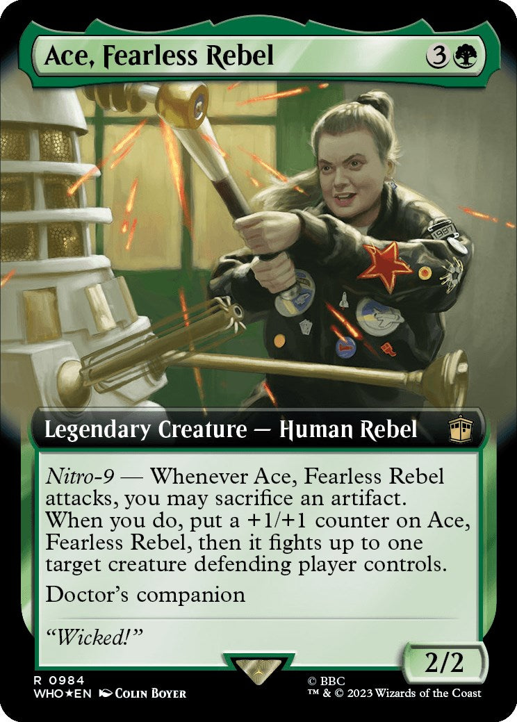 Ace, Fearless Rebel (Extended Art) (Surge Foil) [Doctor Who] | D20 Games