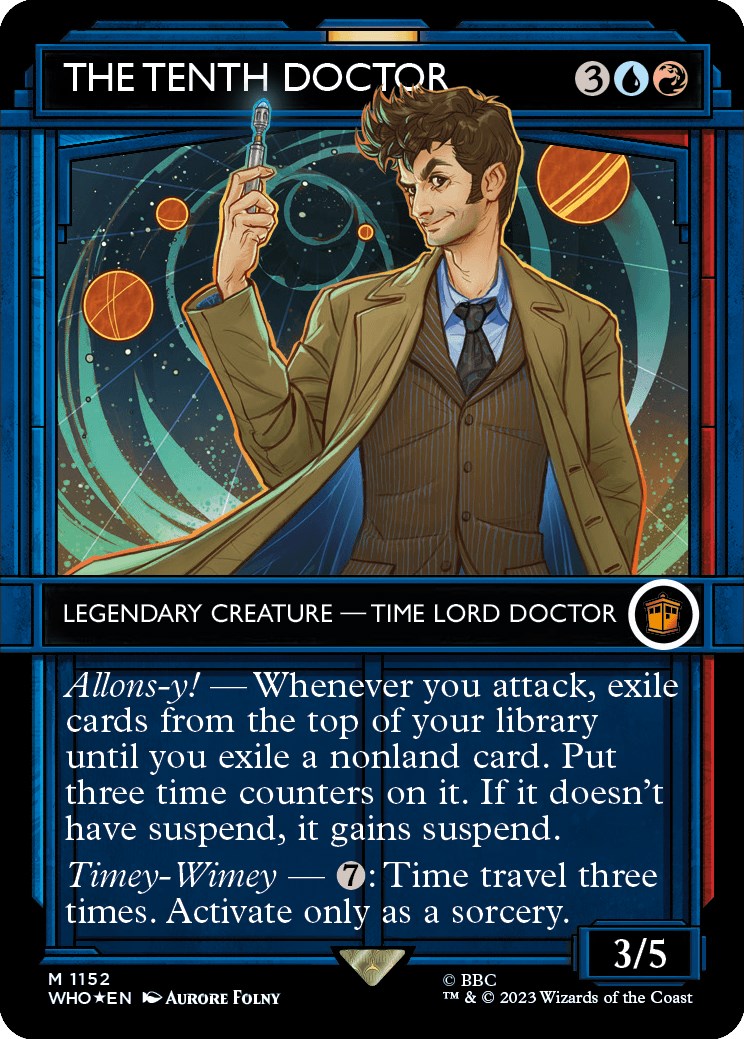 The Tenth Doctor (Showcase) (Surge Foil) [Doctor Who] | D20 Games