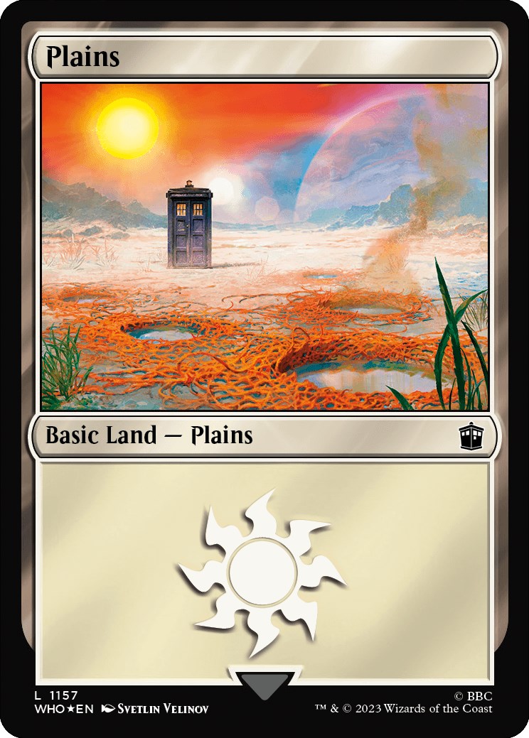 Plains (1157) (Surge Foil) [Doctor Who] | D20 Games