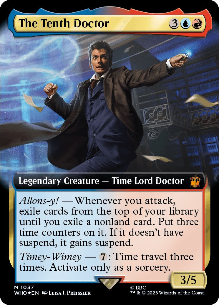 The Tenth Doctor (Extended Art) (Surge Foil) [Doctor Who] | D20 Games