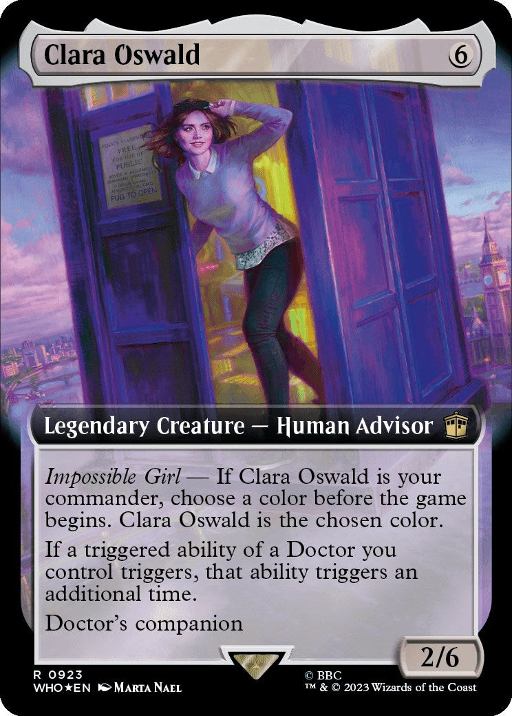 Clara Oswald (Extended Art) (Surge Foil) [Doctor Who] | D20 Games