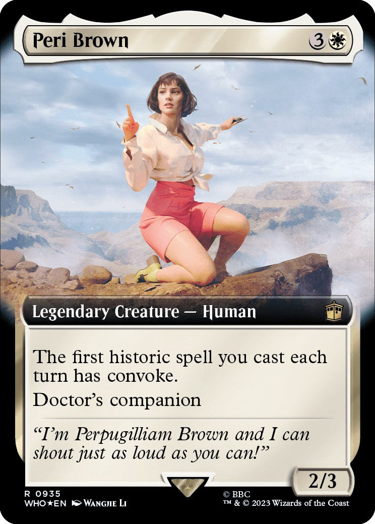 Peri Brown (Extended Art) (Surge Foil) [Doctor Who] | D20 Games