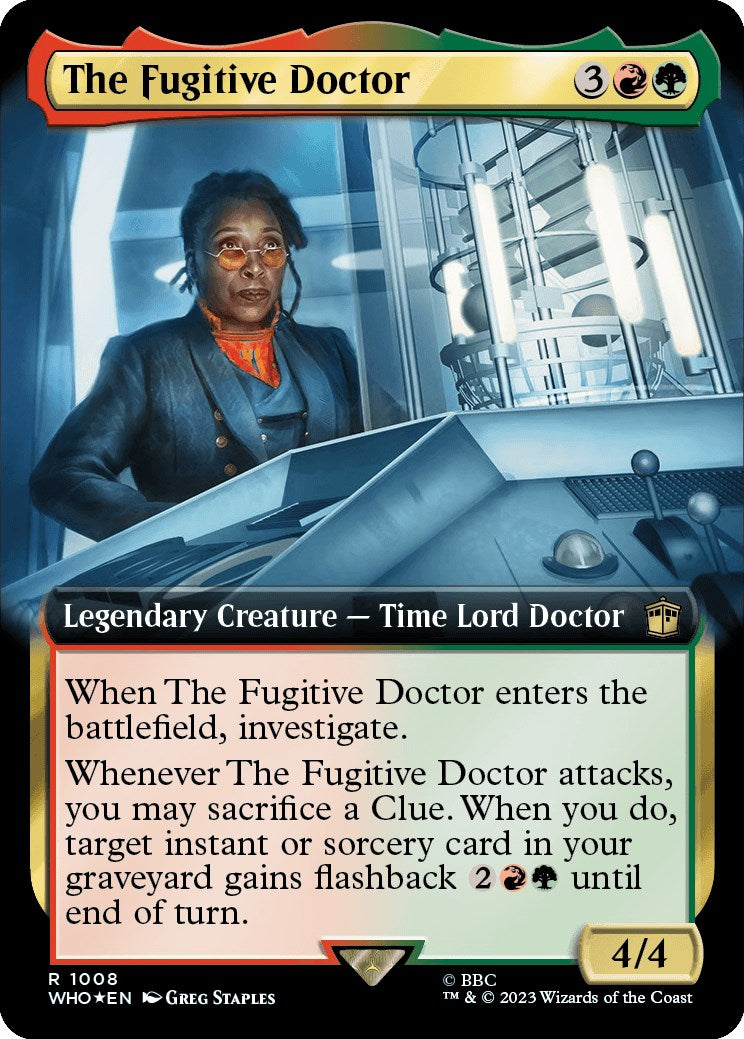 The Fugitive Doctor (Extended Art) (Surge Foil) [Doctor Who] | D20 Games