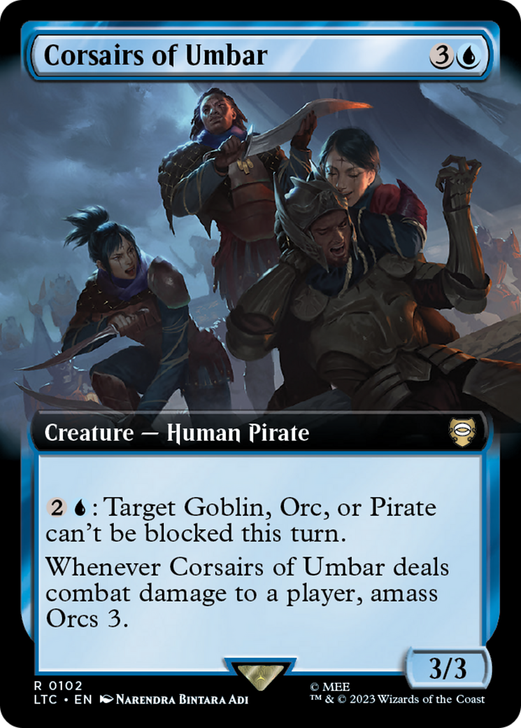 Corsairs of Umbar (Extended Art) [The Lord of the Rings: Tales of Middle-Earth Commander] | D20 Games