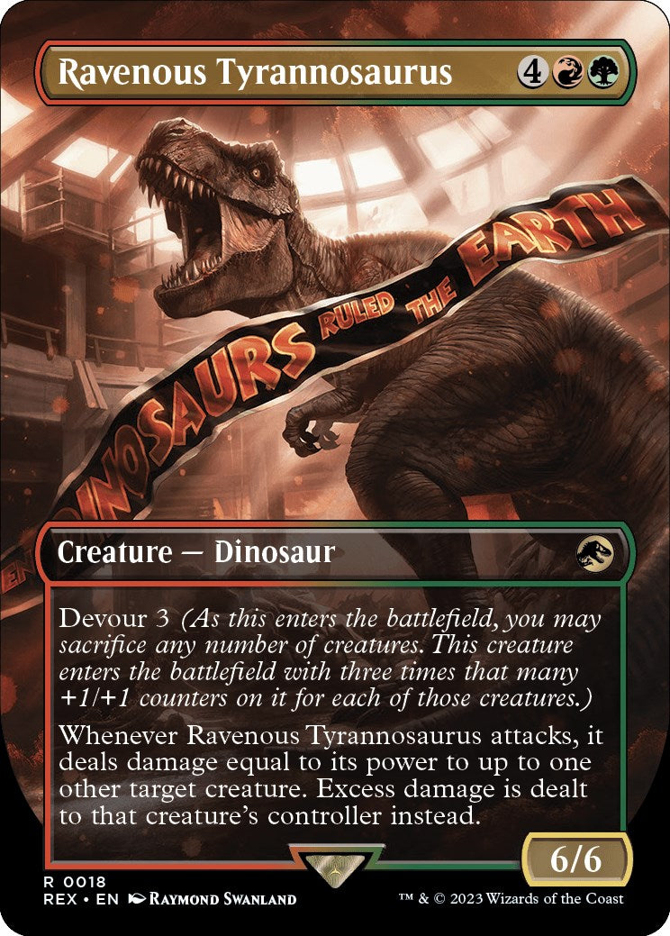 Ravenous Tyrannosaurus (Borderless) [Jurassic World Collection] | D20 Games