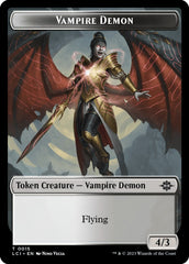 Vampire // Vampire Demon Double-Sided Token [The Lost Caverns of Ixalan Tokens] | D20 Games