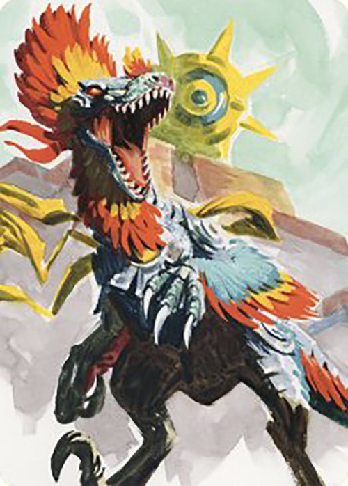 Pantlaza, Sun-Favored Art Card [The Lost Caverns of Ixalan Art Series] | D20 Games