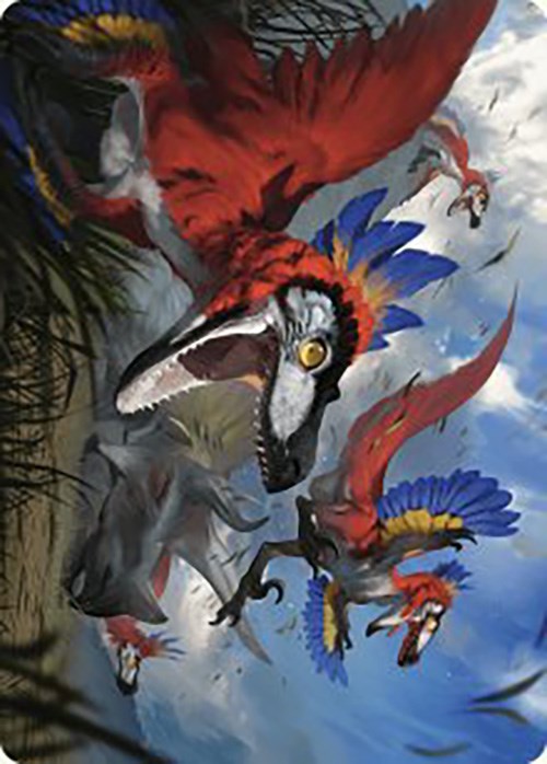 Wrathful Raptors Art Card [The Lost Caverns of Ixalan Art Series] | D20 Games