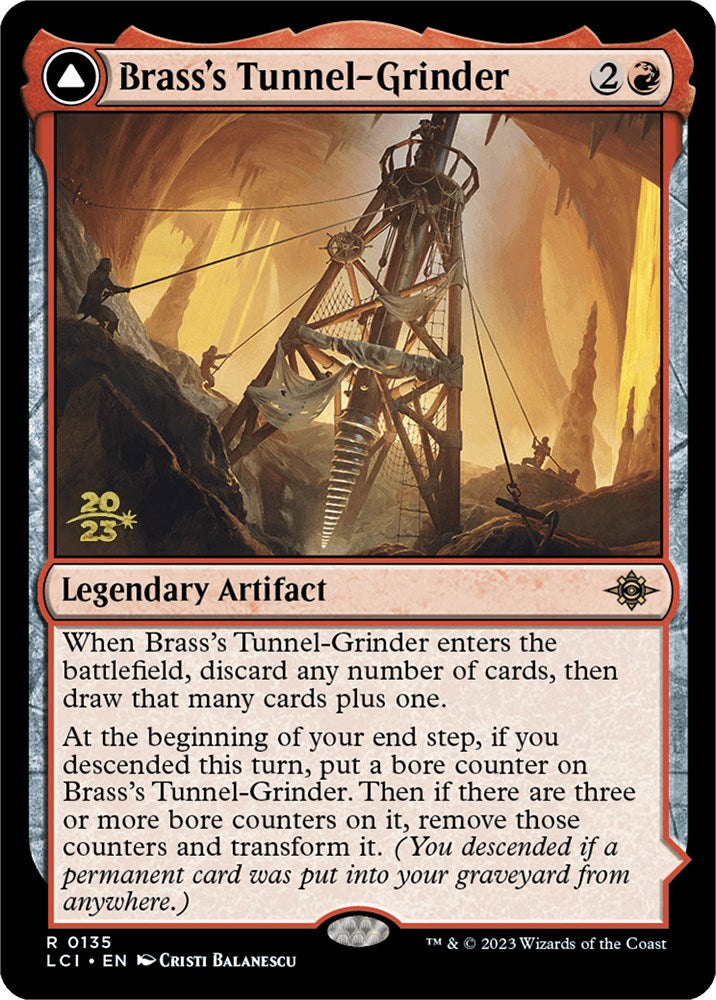 Brass's Tunnel-Grinder // Tecutlan, the Searing Rift [The Lost Caverns of Ixalan Prerelease Cards] | D20 Games