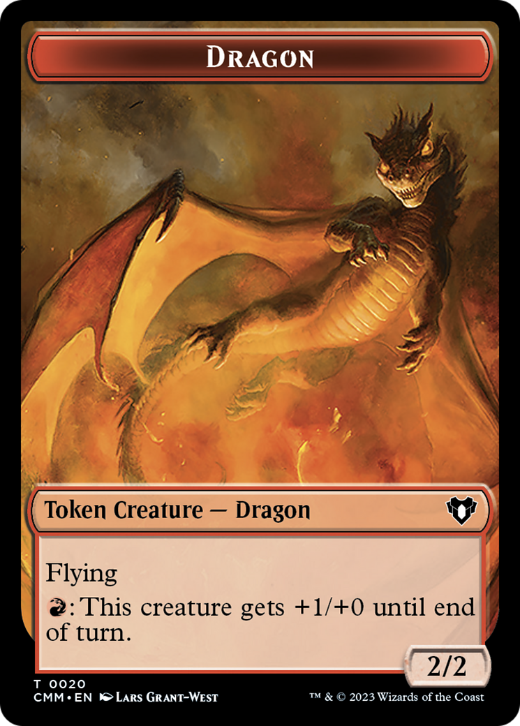 Dragon Token (20) [Commander Masters Tokens] | D20 Games