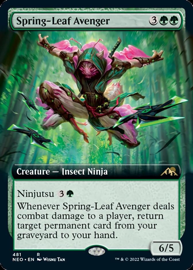 Spring-Leaf Avenger (Extended Art) [Kamigawa: Neon Dynasty] | D20 Games