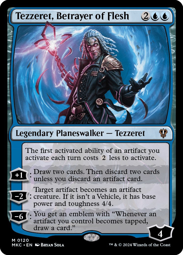 Tezzeret, Betrayer of Flesh [Murders at Karlov Manor Commander] | D20 Games