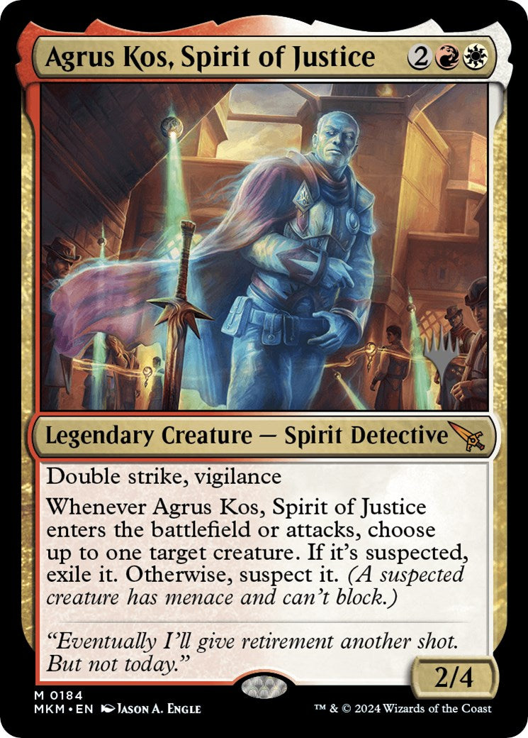 Agrus Kos, Spirit of Justice (Promo Pack) [Murders at Karlov Manor Promos] | D20 Games