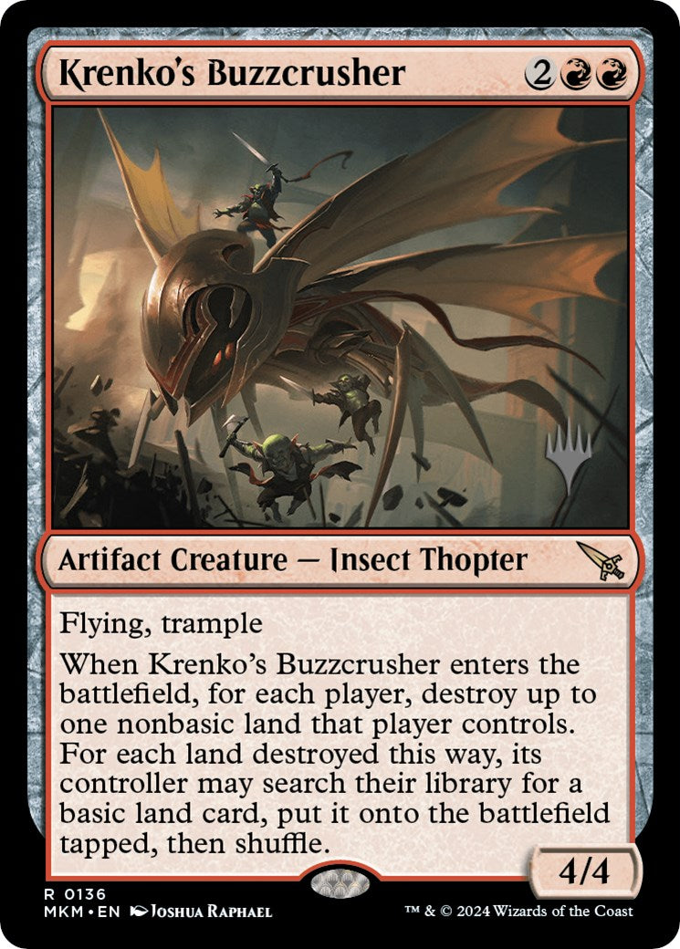 Krenko's Buzzcrusher (Promo Pack) [Murders at Karlov Manor Promos] | D20 Games