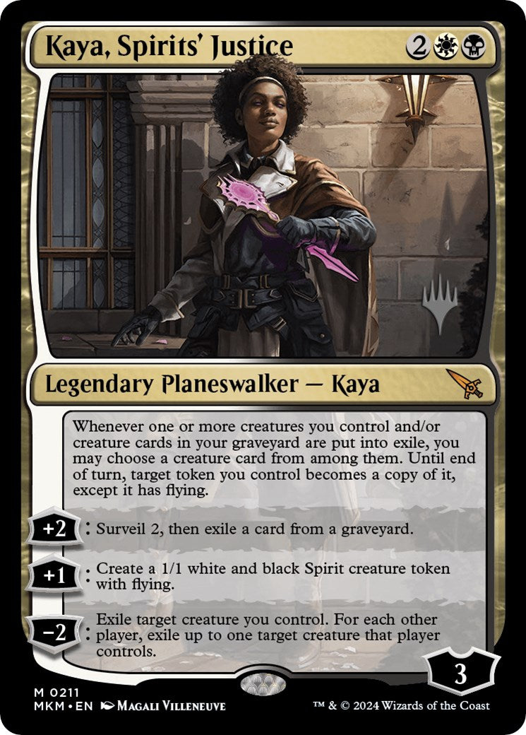 Kaya, Spirits' Justice (Promo Pack) [Murders at Karlov Manor Promos] | D20 Games