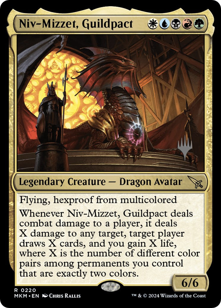 Niv-Mizzet, Guildpact (Promo Pack) [Murders at Karlov Manor Promos] | D20 Games