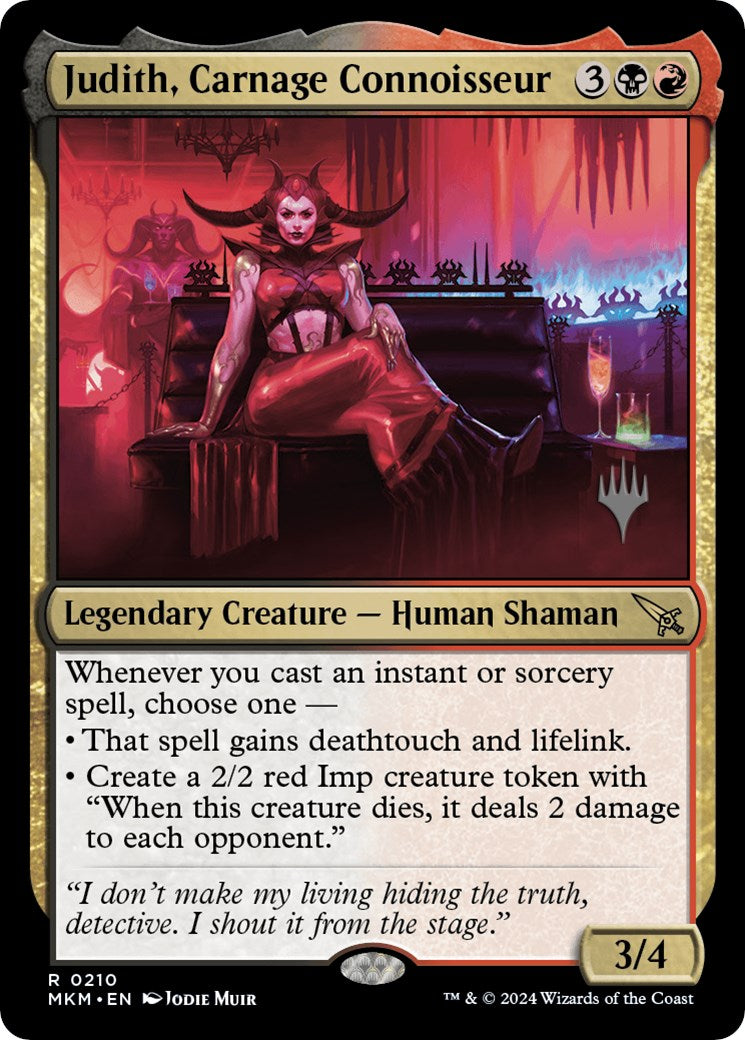 Judith, Carnage Connoisseur (Promo Pack) [Murders at Karlov Manor Promos] | D20 Games