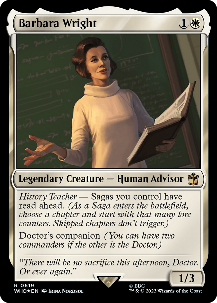 Barbara Wright (Surge Foil) [Doctor Who] | D20 Games