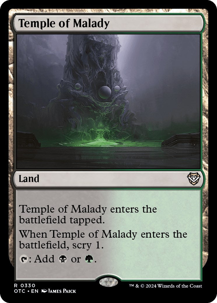 Temple of Malady [Outlaws of Thunder Junction Commander] | D20 Games