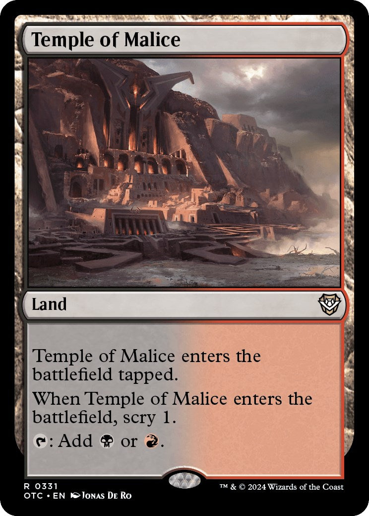 Temple of Malice [Outlaws of Thunder Junction Commander] | D20 Games