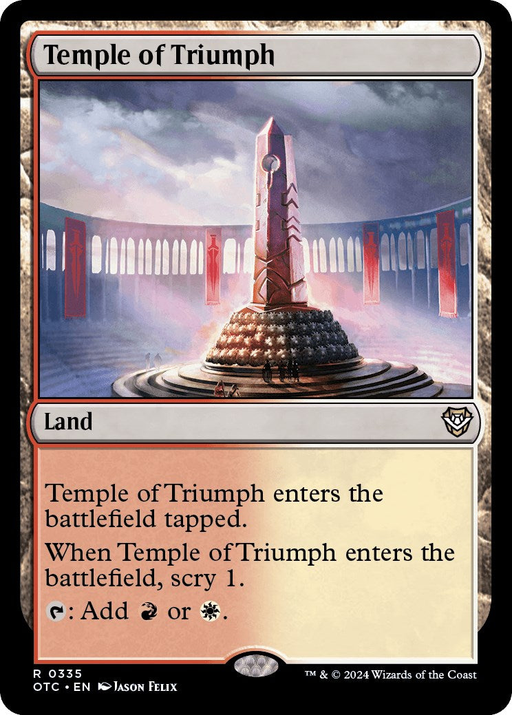 Temple of Triumph [Outlaws of Thunder Junction Commander] | D20 Games