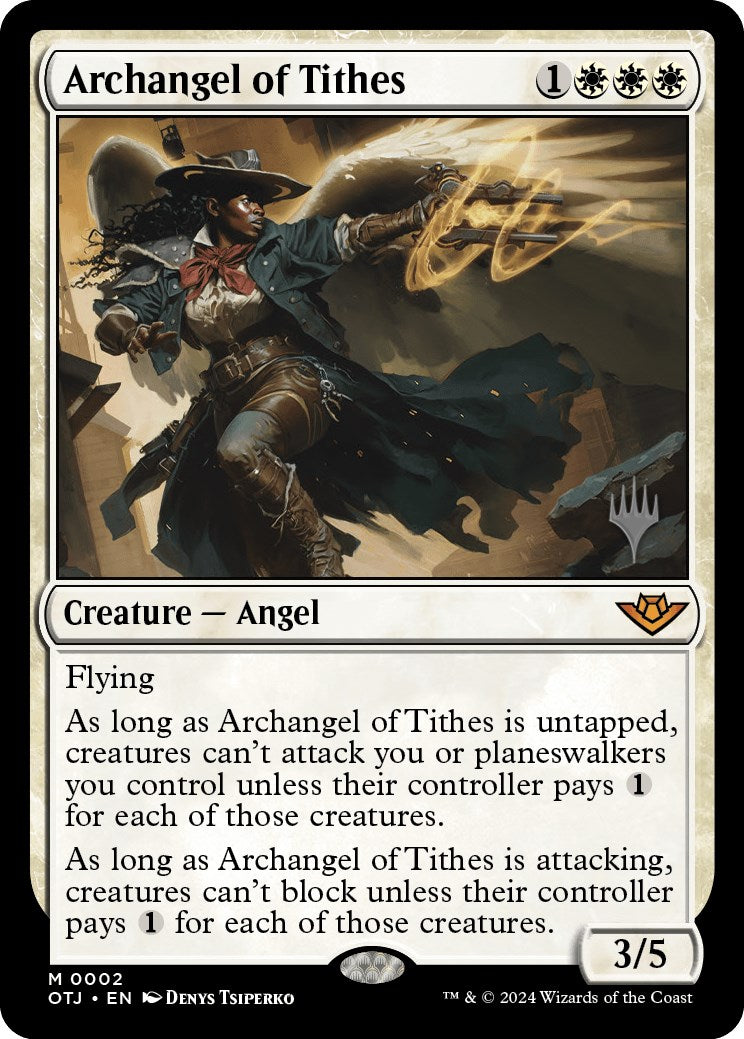 Archangel of Tithes (Promo Pack) [Outlaws of Thunder Junction Promos] | D20 Games