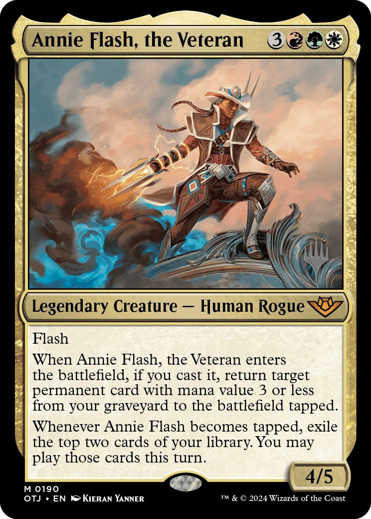 Annie Flash, the Veteran (Promo Pack) [Outlaws of Thunder Junction Promos] | D20 Games
