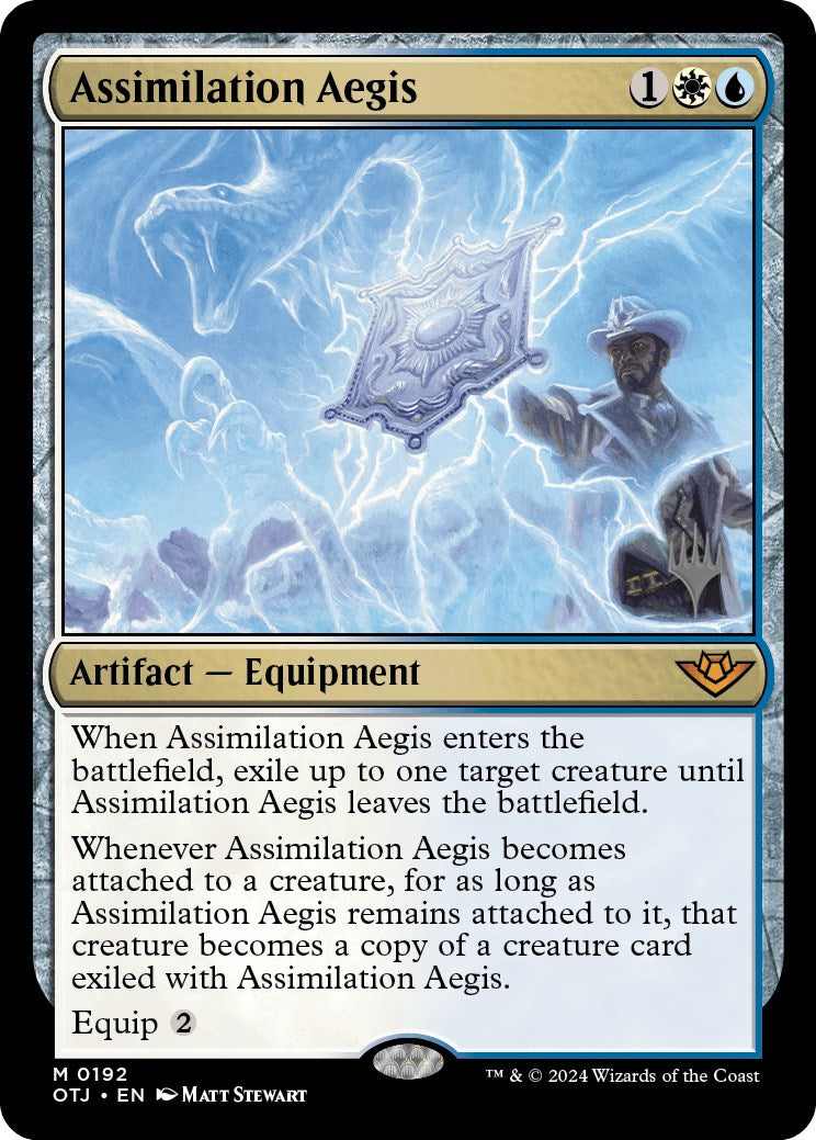 Assimilation Aegis (Promo Pack) [Outlaws of Thunder Junction Promos] | D20 Games