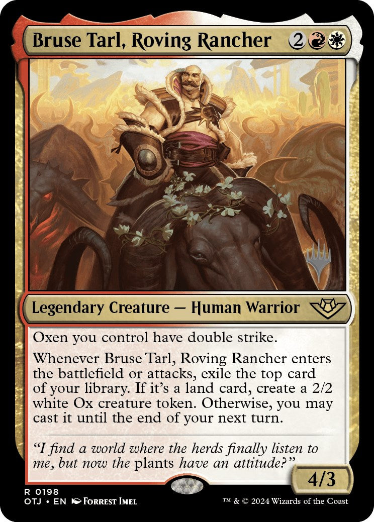 Bruse Tarl, Roving Rancher (Promo Pack) [Outlaws of Thunder Junction Promos] | D20 Games