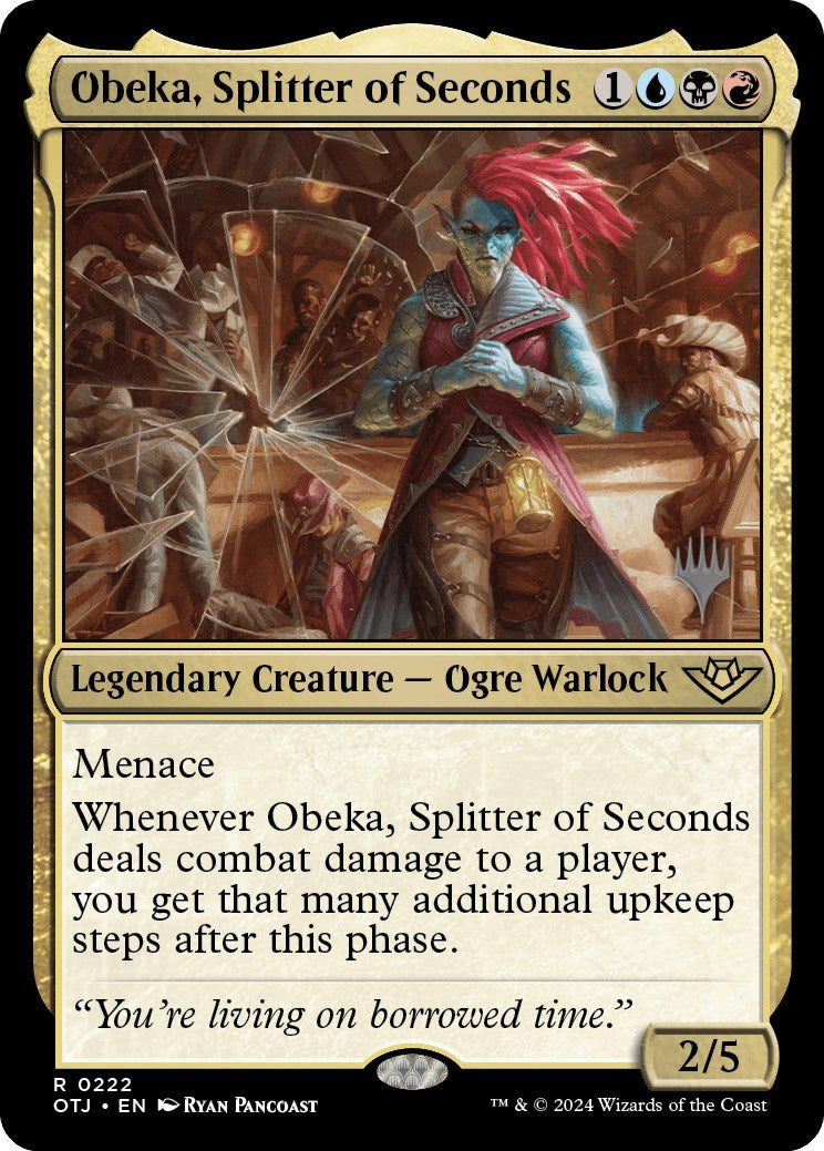 Obeka, Splitter of Seconds (Promo Pack) [Outlaws of Thunder Junction Promos] | D20 Games