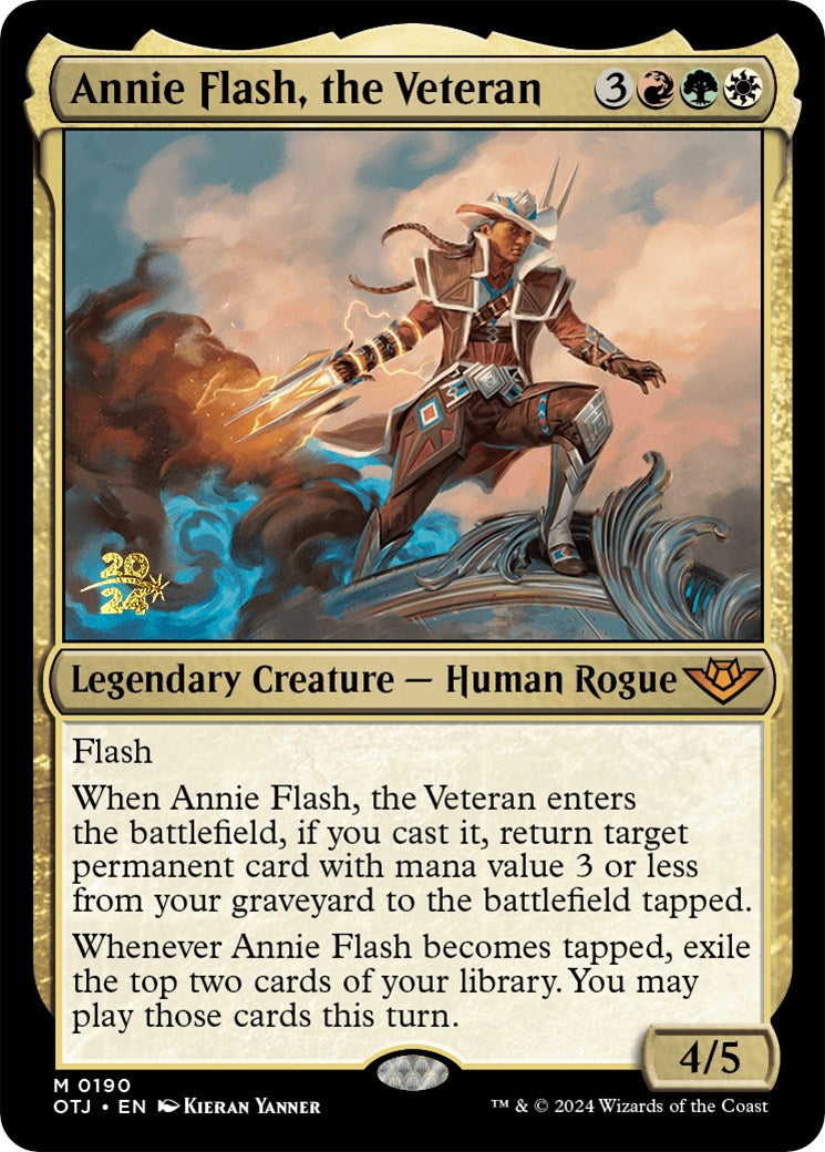 Annie Flash, the Veteran [Outlaws of Thunder Junction Prerelease Promos] | D20 Games