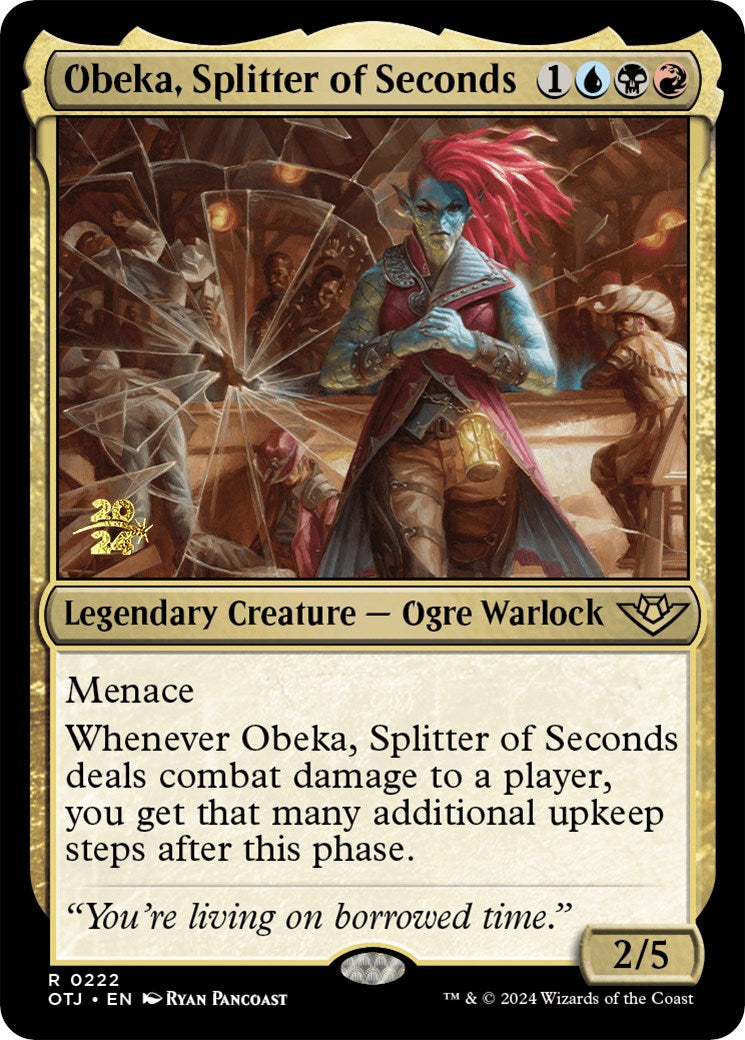 Obeka, Splitter of Seconds [Outlaws of Thunder Junction Prerelease Promos] | D20 Games