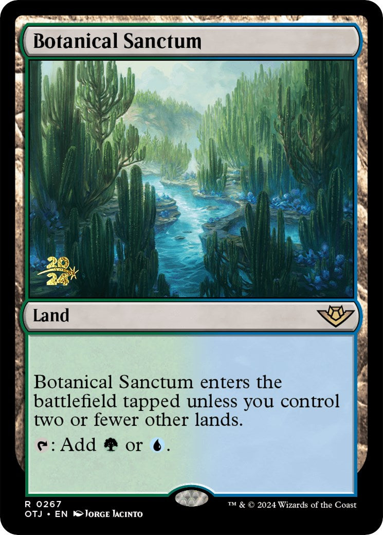 Botanical Sanctum (OTJ) [Outlaws of Thunder Junction Prerelease Promos] | D20 Games