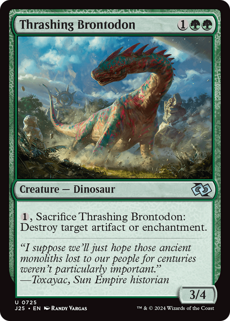 Thrashing Brontodon [Foundations Jumpstart] | D20 Games