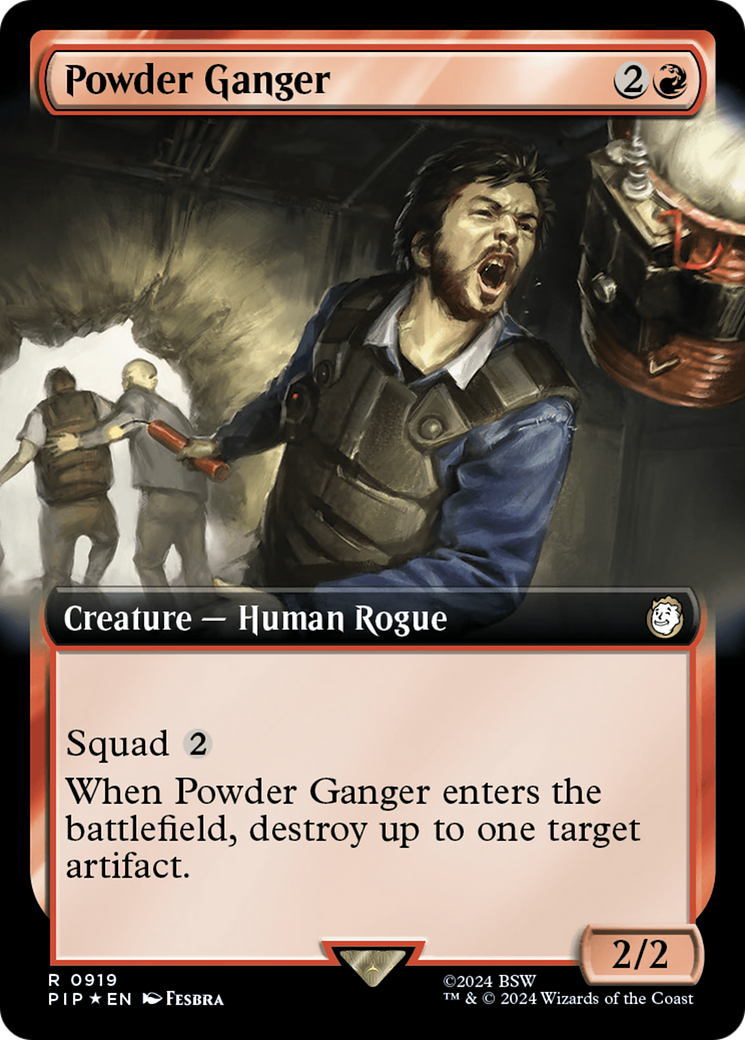 Powder Ganger (Extended Art) (Surge Foil) [Fallout] | D20 Games