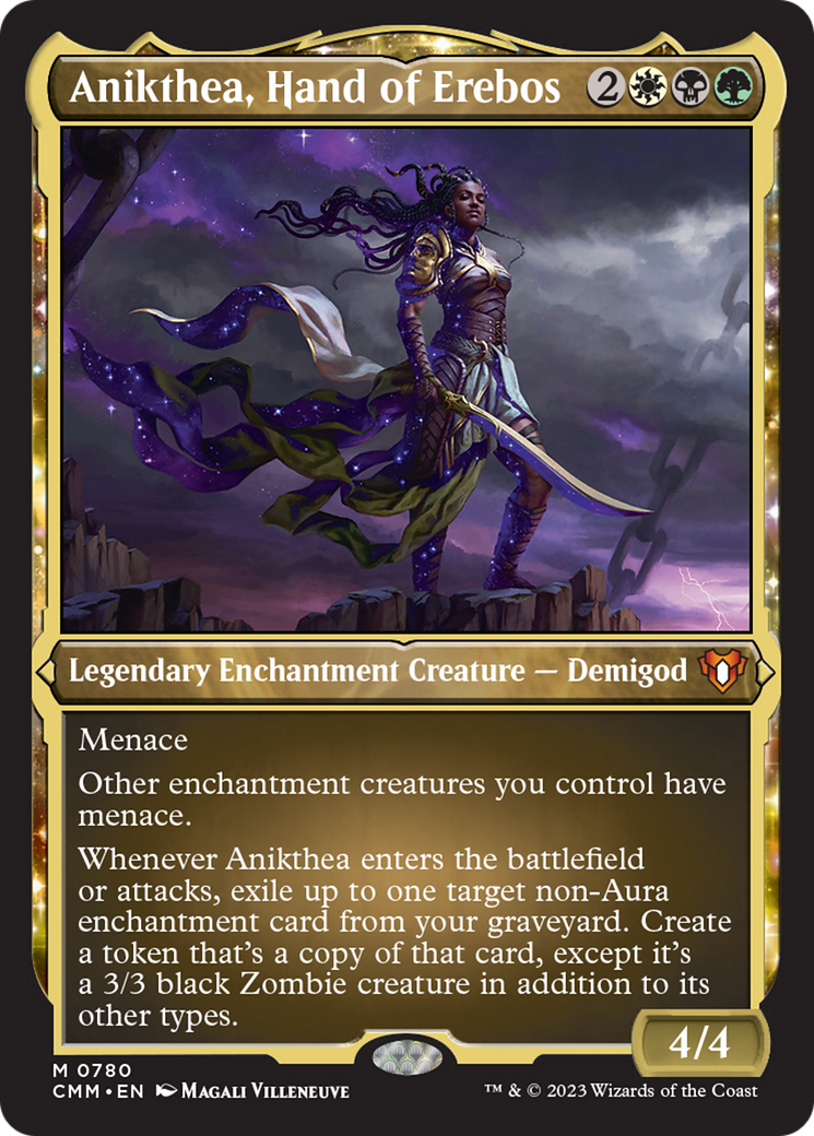 Anikthea, Hand of Erebos (Display Commander) (Foil Etched) [Commander Masters] | D20 Games