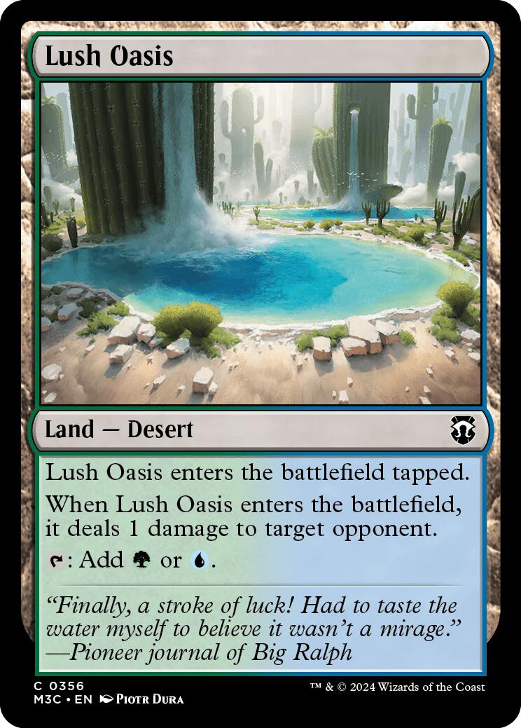 Lush Oasis [Modern Horizons 3 Commander] | D20 Games