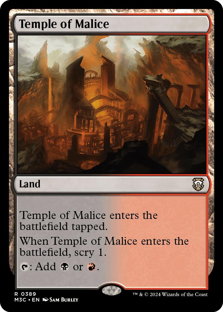 Temple of Malice [Modern Horizons 3 Commander] | D20 Games