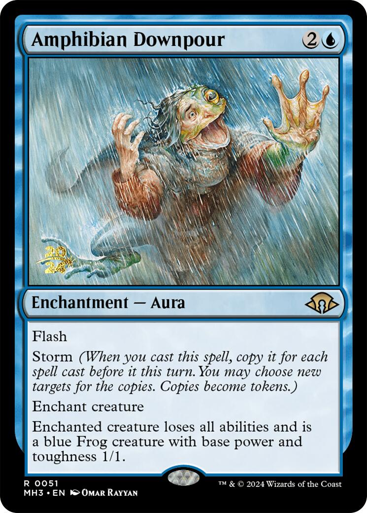 Amphibian Downpour [Modern Horizons 3 Prerelease Promos] | D20 Games