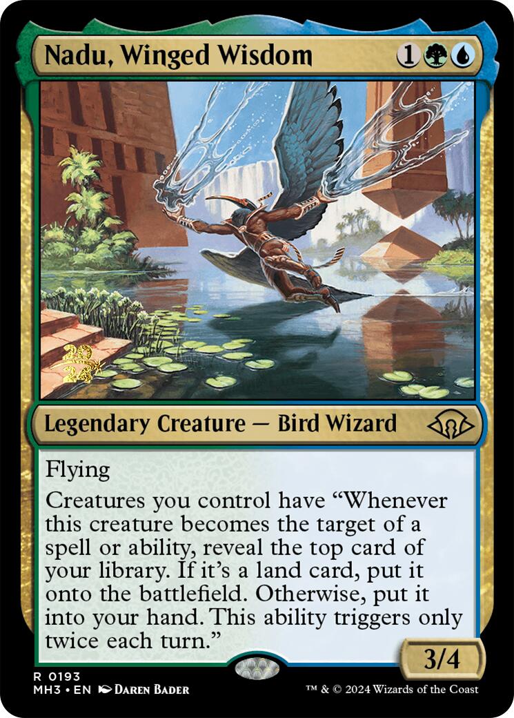 Nadu, Winged Wisdom [Modern Horizons 3 Prerelease Promos] | D20 Games